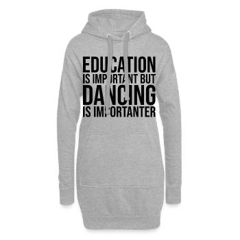 Tanzen - Hoodie-Kleid - Grau meliert - Vorne