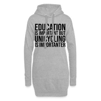 Einrad - Hoodie-Kleid - Grau meliert - Vorne