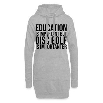 Discgolf - Hoodie-Kleid - Grau meliert - Vorne