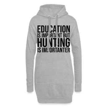 Jagd - Hoodie-Kleid - Grau meliert - Vorne