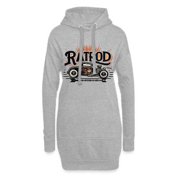 Chemise Ratsking Ratlook – Style rustique personnalisé - Sweat-shirt à capuche long Femme - gris chiné - Devant