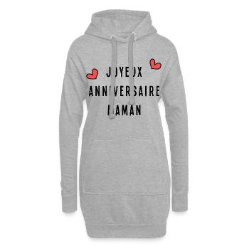 ALLES GUTE ZUM GEBURTSTAG. MAMA - Hoodie-Kleid - Grau meliert - Vorne