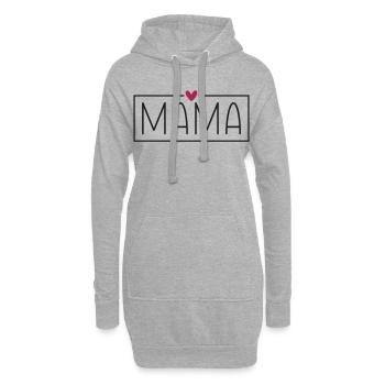 Mama  - Hoodie-Kleid - Grau meliert - Vorne