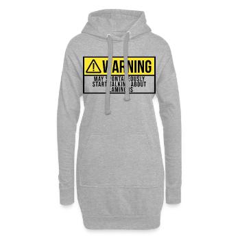 Flamingo - Hoodie-Kleid - Grau meliert - Vorne