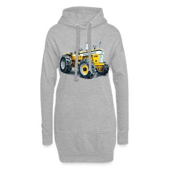 Minneapolis Traktor G1000 - Hoodie-Kleid - Grau meliert - Vorne