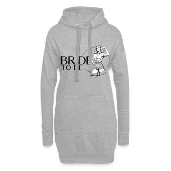 Future mariée - Enterrement de vie de jeune fille - Sweat-shirt à capuche long Femme - gris chiné - Devant