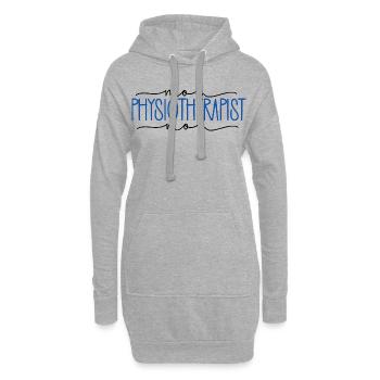 Physiotherapist stolze Mama süßes Geschenk - Hoodie-Kleid - Grau meliert - Vorne