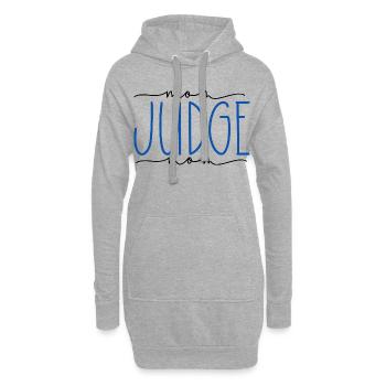 Juge Fier Maman Mignon Cadeau - Sweat-shirt à capuche long Femme - gris chiné - Devant