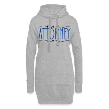 Avocat Fier Maman Doux Cadeau - Sweat-shirt à capuche long Femme - gris chiné - Devant