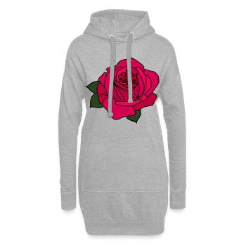 Rosa Rose - Hoodie-Kleid - Grau meliert - Vorne