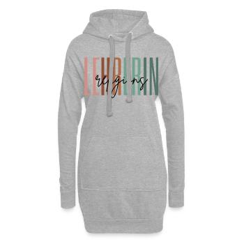Lehrerin Religion Religionslehrerin Geschenk - Hoodie-Kleid - Grau meliert - Vorne