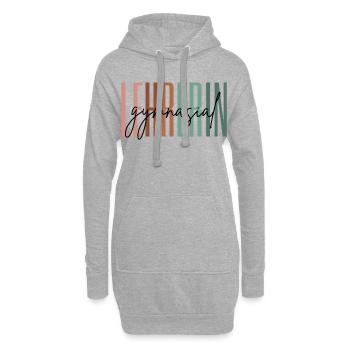 Lehrerin Gymnasium Gymnasiallehrerin Geschenk - Hoodie-Kleid - Grau meliert - Vorne