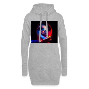 Lion Univers - Hoodie-Kleid - Grau meliert - Vorne