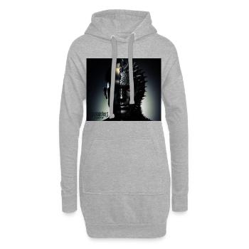 Twins Darkness to - Hoodie-Kleid - Grau meliert - Vorne