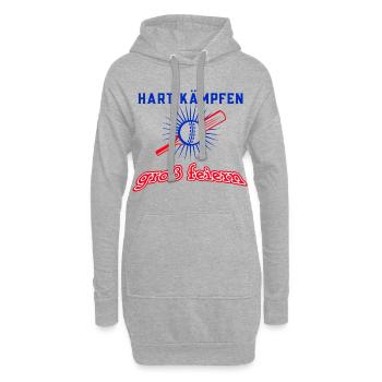 HART KÄMPFEN - Hoodie-Kleid - Grau meliert - Vorne