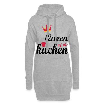 Geschenke für Frauen die gern kochen - Hoodie-Kleid - Grau meliert - Vorne