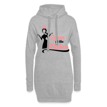 Cadeaux amusants pour les femmes qui aiment cuisiner - Sweat-shirt à capuche long Femme - gris chiné - Devant