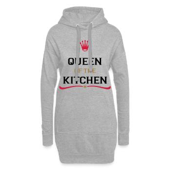 kochschürze für die perfekte Köchin - Hoodie-Kleid - Grau meliert - Vorne