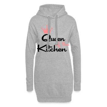 T-Shirts für Frauen die gern kochen - Hoodie-Kleid - Grau meliert - Vorne