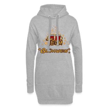 Team Glühwein Weihnachtsmarkt - Hoodie-Kleid - Grau meliert - Vorne