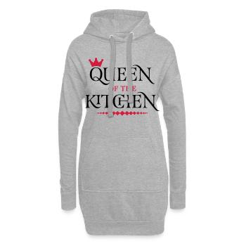 Queen of the Kitchen - Hoodie-Kleid - Grau meliert - Vorne