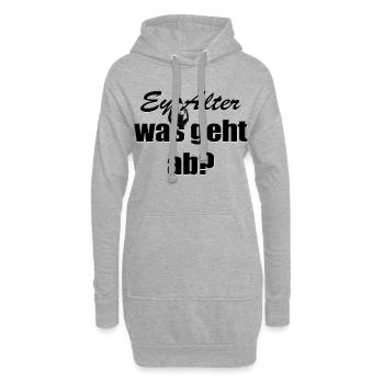 Ey Alter was geht ab? - Hoodie-Kleid - Grau meliert - Vorne