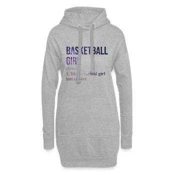 Basketball - Hoodie-Kleid - Grau meliert - Vorne