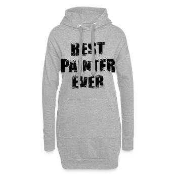 Bester Maler und Lackierer - Hoodie-Kleid - Grau meliert - Vorne