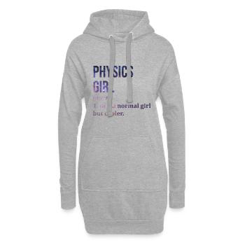 Physique - Sweat-shirt à capuche long Femme - gris chiné - Devant