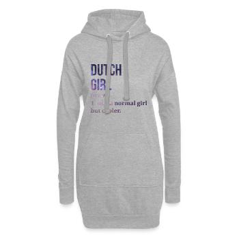 Holländisch - Hoodie-Kleid - Grau meliert - Vorne
