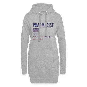 Apotheke - Hoodie-Kleid - Grau meliert - Vorne