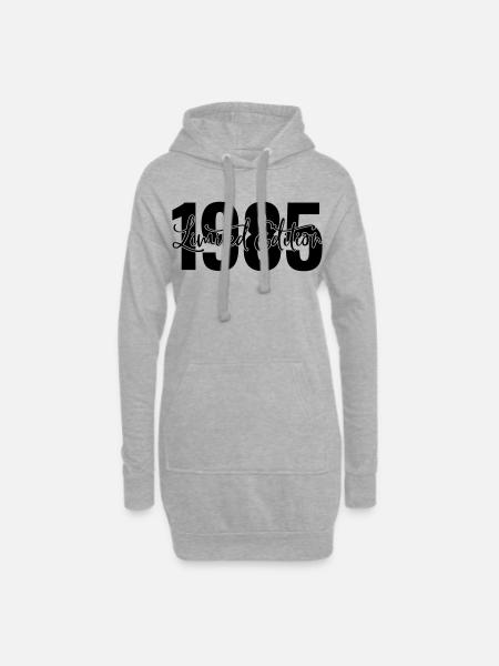 Limited edition 1985 - Hoodie-Kleid - Grau meliert