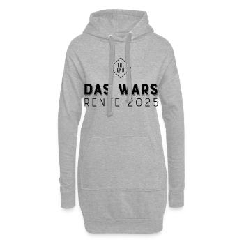 Rente 2025 - Hoodie-Kleid - Grau meliert - Vorne
