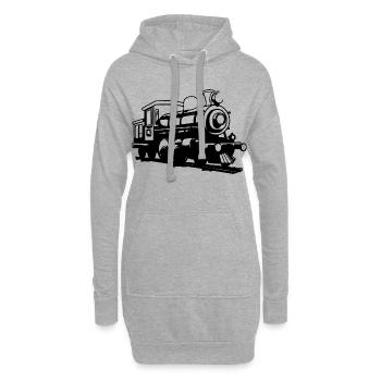 Lokomotive - Hoodie-Kleid - Grau meliert - Vorne