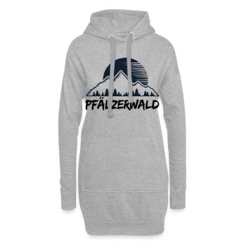 Bâton de randonnée - Sweat-shirt à capuche long Femme - gris chiné - Devant