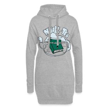 Novel Tea - Sweat-shirt à capuche long Femme - gris chiné - Devant