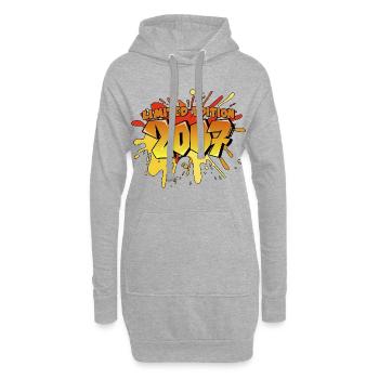 Edition limitée 2007 Graffiti Birthday Party - Sweat-shirt à capuche long Femme - gris chiné - Devant