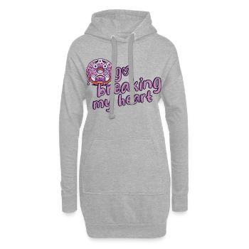 Donut - Hoodie-Kleid - Grau meliert - Vorne