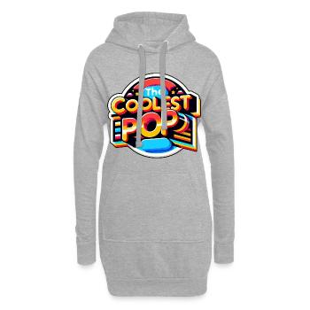 The Coolest Pop 11 - Hoodie-Kleid - Grau meliert - Vorne
