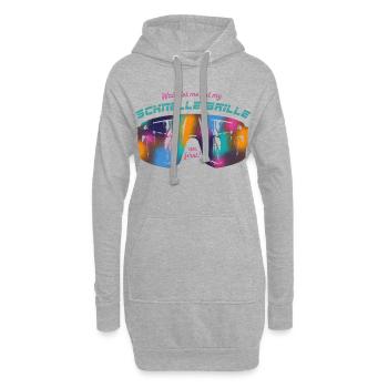 Schnelle Brille Modus - Hoodie-Kleid - Grau meliert - Vorne