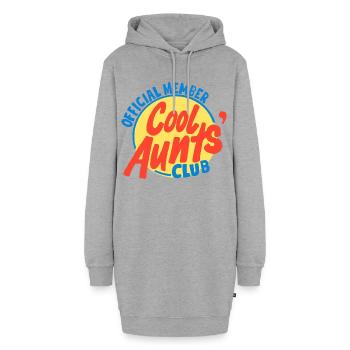 Cool Aunts’ Club Emblem - Hoodie-Kleid - Grau meliert - Vorne