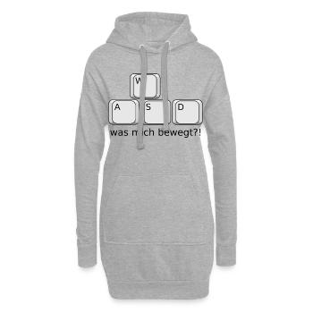 What Moves Me - Hoodie-Kleid - Grau meliert - Vorne