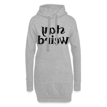 Stay weird - Hoodie-Kleid - Grau meliert - Vorne