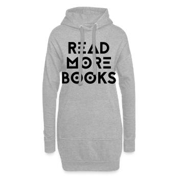 READ MORE BOOKS - Hoodie-Kleid - Grau meliert - Vorne
