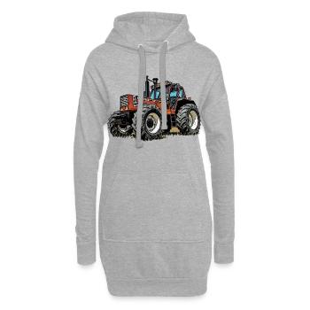 Ackerbeast 100 - Hoodie-Kleid - Grau meliert - Vorne