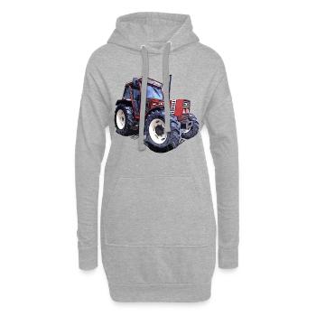 Feldkraft 80-90 - Hoodie-Kleid - Grau meliert - Vorne