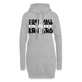 Cornwall ist nicht England - Hoodie-Kleid - Grau meliert - Vorne