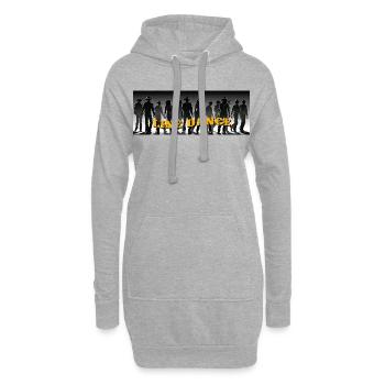 Danse en ligne danse de groupe - Sweat-shirt à capuche long Femme - gris chiné - Devant
