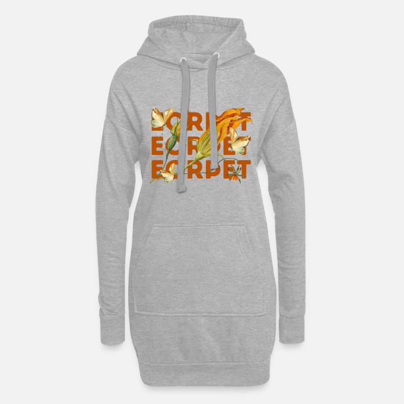 Uralte Erde - Hoodie-Kleid - Grau meliert