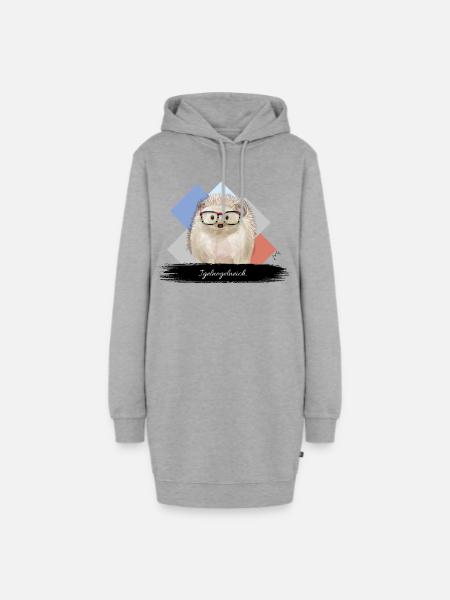 JvG Igel "Igelnogelneich" - Hoodie-Kleid - Grau meliert